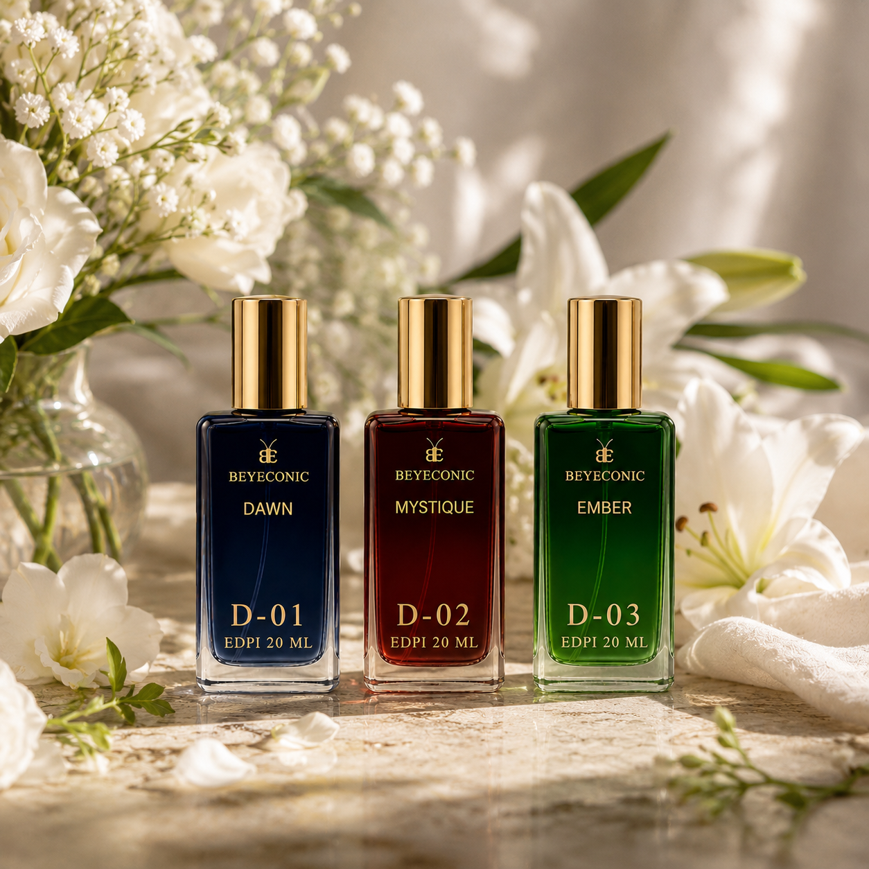 BEYECONIC Luxe Perfume Gift Set – 3 x 20ml (Day 01,02,03)